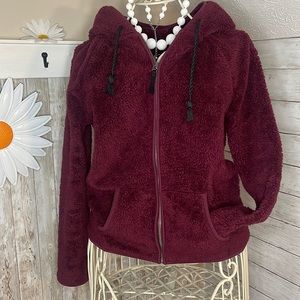 American Eagle 🦅, Sherpa Full Zip Hoodie, Women’s Size XS
